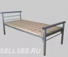 Железные кровати для вагончиков, кровати одноярусные, кровати армейски ... - 2