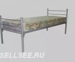Железные кровати для вагончиков, кровати одноярусные, кровати армейски ... - 3