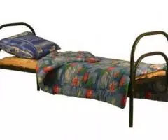 Армейские железные кровати. Металлические кровати для рабочих. Двухъяр ... - 3