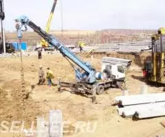 Аренда ямобура Isuzu ELF услуги по бурению БКМ - 4