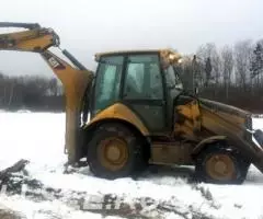 Аренда ямобура Камаз 43114, Caterpillar 428d услуги - 3