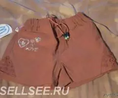 Шорты хлопок новые 6 лет Тайланд красные и желтые - 2