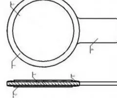 Заглушка поворотная, с рукояткой Т-ММ-25-01-06, АТК 26-18-5-93. - 2