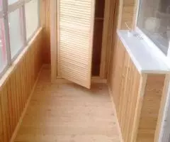 Красивый балкон. Отделка деревянной вагонкой  в  Красноярске - 6