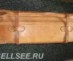 Шикарный чемодан без ручки кожа 1949 г - 4