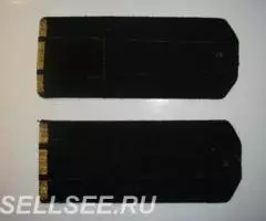 Погоны парадные 1950-х гг черные просветы - 2