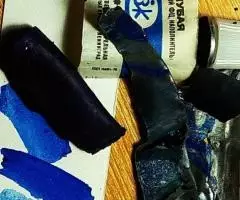 Пигменты в засохшей акварели в тюбиках - 2