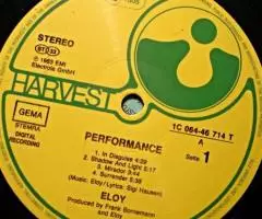 Пластинка виниловая Eloy - Performance - 3