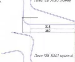 Палец ГВВ 31.603 пружинные спицы 6,7 мм на грабли-ворошилки ... - 2