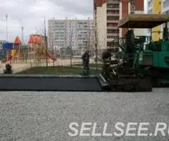 Асфальтирование Королёв, Укладка асфальтовой крошки - 2