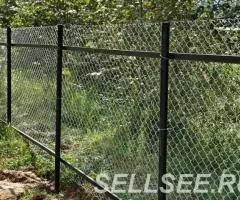 Строительство забора из сетки Рабица - 4