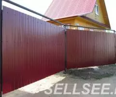 Строительство заборов из Профнастила - 2