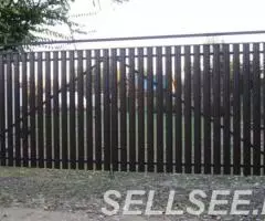 Строительство заборов из металлического штакетника - 2