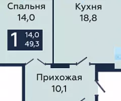 Продаю 1-комн квартиру, 40 кв м - 2