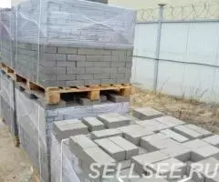 Элемент мощения Кирпичик Брусчатка 100х200х60 серый - 2