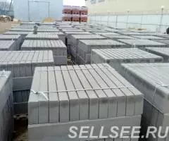 Элемент мощения Кирпичик Брусчатка 100х200х60 серый - 4