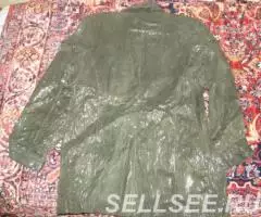 Куртка кожа крэк. Авантюрин Еловый лес. Италия. Размер S - 4