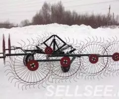 Грабли ворошилки валковые ГВВ - 6.1 со средним колесом - 3