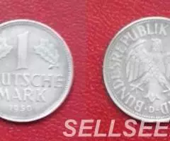 Германия. ФРГ -1,5,10 пфеннигов и 1 марка, 1950 - 3