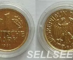 Германия. ФРГ - 1марка, 50,10,5,2 и 1 пфеннигов - 3