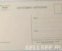 Колокольчики 1955 почтовая карточка - 2