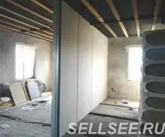 Монтаж ГКЛ перегородок, обшивка гипсокартонном в  Красноярске - 4