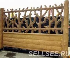 Изготовление заборов и оград из стволов и веток - 2