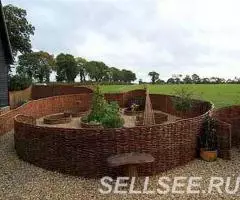 Изготовление заборов и оград из стволов и веток - 3