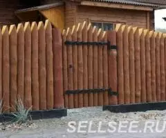 Изготовление заборов и оград из стволов и веток - 4