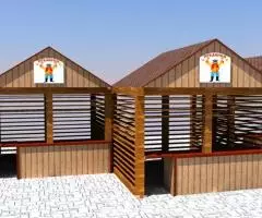 Изготавливаем деревянные ярмарочные домики - 2