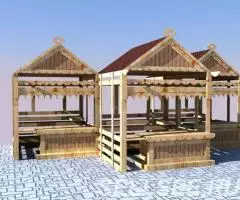 Изготавливаем деревянные ярмарочные домики - 4