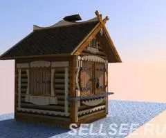 Строительство киоска из блок хауса - 2