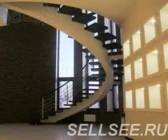 Монолитные лестницы с одним косоуром - 3