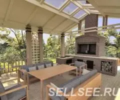 Летняя кухня с мангалом - 4