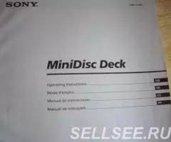 Инструкция для мини-дисковой деки SONY MDS-J930 Япония