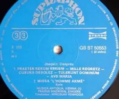 Josquin Desprez. Missa, Madrigals, Motets. LP - 3