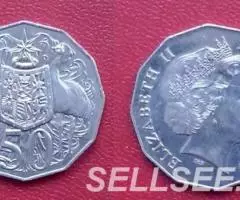 Австралия. Кенгуру и Страус - 50ц. , 1976,84,2008,2009 - 3