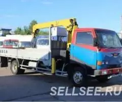 Услуга Кран-манипулятор в Домодедово Hino Ranger Аренда . ..