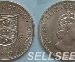 Англия. Джерси. Герб - 1 12 шиллинга, медь, 1960 - 2