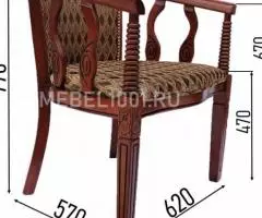 Чайная группа В-5. Чайные кресла из дерева и столик - 3