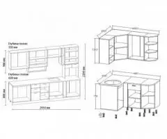 Кухня Венеция-5 Угловая. Варианты правый, левый - 2