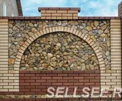 Cтроим заборы из натурального камня - 2