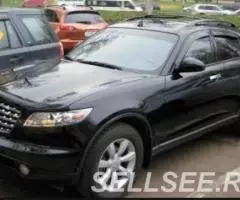 Аирдефлектор капота мухобойка Infiniti FX35, FX45 2003 2007 ... - 3
