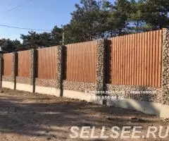 Строительство заборов и конструкций из габионов - 4