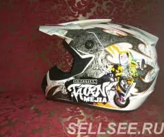 Кроссовый шлем с очками - новый - 3