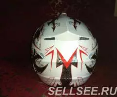 Кроссовый шлем с очками - новый - 4