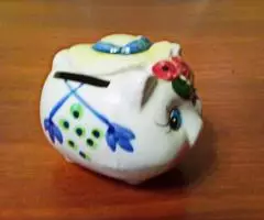 Копилка "Поросенок" из керамики. - 2