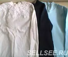 Блуза рубашка водолазка школьная 1-2 класс - 2