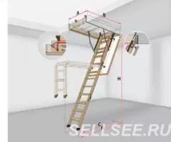 Лестница на чердак раскладная LWS Plus - 3