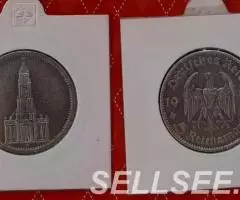 Германия. Кирха - 5 марок, серебро, 1934 A - 2